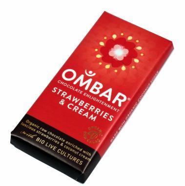 Čok.hořká s probiotiky jahody 35g  Ombar