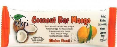 Oskri kokosová tyčinka mango 53g