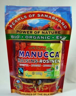 Rozinky hnědé Manucca BIO 100g