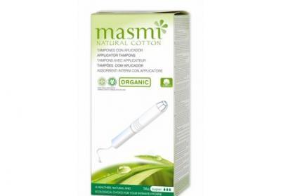 Tampony s aplikátorem z organické bavlny Masmi, Super , 14ks
